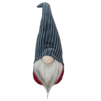 Northlight 13.5" Gray and Red Christmas Table Top Gnome