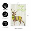 Evergreen Happy Holidays Deer Burlap Garden Flag 12 x 18 Inches Indoor Outdoor Decor - 4 of 4