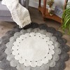 Design Imports Bohemian Round Natural Jute - Gray - 4 Ft Round - 3 of 4