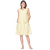 Casual Nights Women's Zipper Front House Dress Sleeveless Seersucker Housecoat Duster Lounger - 2 of 4