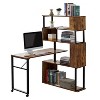 NicBex L Shaped Desk Home Office Desks Adjustable Desk with Storage with 1 Rotating Desktop and Hutch Storage for Study - 3 of 4