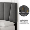 Whizmax Bed Frame with Adjustable Headboard and 2 Storage Drawers, Velvet Upholstered Tufted Platform Bed Frames with Wooden Slats Support - 4 of 4