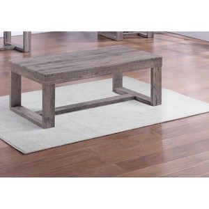 1pc Contemporary Coffee Table Rustic Brown Gray Tan Finish Living Room Wooden Furniture - 1 of 1