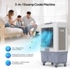 ROVSUN 4100CFM Portable Air Cooler, 13.2Gal/50L Evaporative Swamp Cooler, 3-IN-1 Cooling Fan with Remote Control and 3 Speeds - 2 of 4