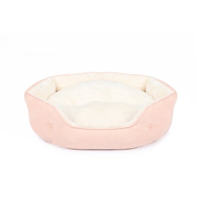 PureWags Small Dog Bed, Round Cat Bed Washable for Indoor Cats, Non-Slip Base and Removable Cushion, Pet Bed for Puppy and Kitten