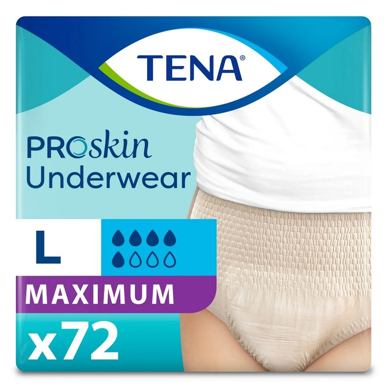 TENA ProSkin Incontinence Underwear for Women with Moderate Absorbency, 1 of 3
