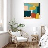 30"x30" Block Abstract II by Grace Popp Framed Canvas Wall Art Print - Amanti Art: Modern Decor - 4 of 4