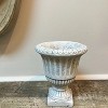 Slickblue Cement Pedestal Planter Urn, Classical Design, Decorative Flower Pot, Desk or Table Accent, 4.9"x5.7" - 4 of 4