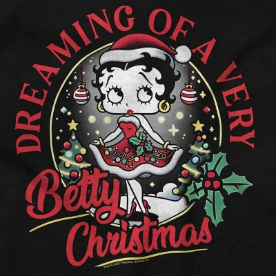Betty Boop Dreaming Of Christmas Hoodie Sweatshirt Women Brisco Brands