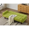 DOMETOUR Solid Color Tufetd Sofa Save Space Convertible Sofa Bed for Living Room - 2 of 4