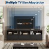 70" Mid Century TV Stand for 65 70 75 Inch TVs, Modern Entertainment Center with 3 Drawers & Open Shelves - 3 of 4