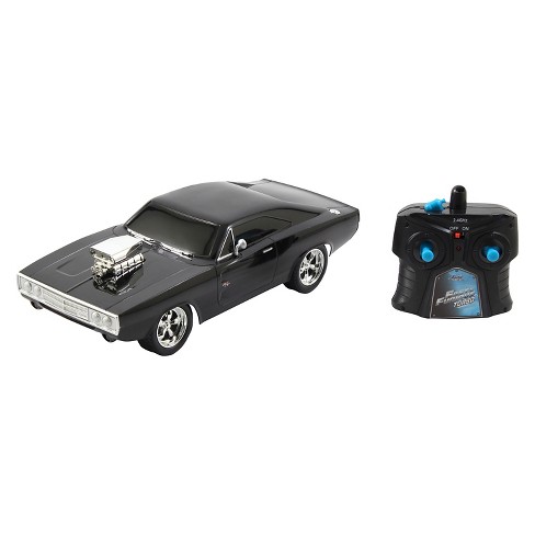 Jada Toys Fast & Furious Rc 1970 Dodge Charger R/t Remote Control Vehicle  1:16 Scale Glossy Black : Target