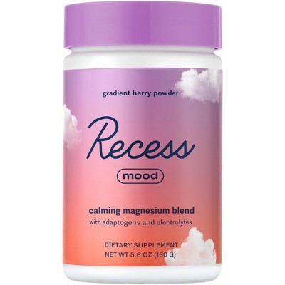 Recess Mood Powder, Calming Magnesium, Gradient Berry - 28 Serving Tub (5.6 Oz)