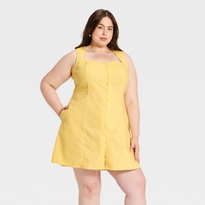 womens yellow midi dress Buy Lipsy Buttermilk Broderie Short Sleeve Ruched Front from Next USA Youll find that creating fabulous memories with the Lulus Moment Maker Light Yellow Square Neck Trumpet Midi Dress is totally effortless Women's Button-Up Midi Dress -
