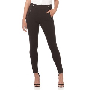 Rekucci Women's Secret Figure Pull-On Stretchy Knit Skinny Pants – Office Yoga Style, Tummy Control, Professional Look - 1 of 4