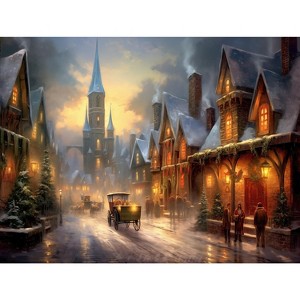 Sunsout Vintage Christmas Evening 500 pc Christmas Jigsaw Puzzle 27082 - 1 of 4