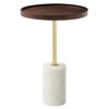 Modway Amina Round Acacia Wood Side Table - 3 of 4