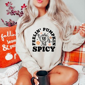 Simply Sage Market Women's Graphic Sweatshirt Spicy Pumpkin - 1 of 4