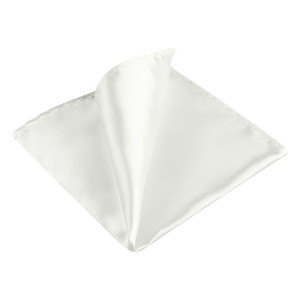 INSPIRE CHIC Men's Wedding Party Solid Color Self-Folded Pocket Squares - 1 of 4