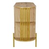 NicBex Decorative Storage Cabinet, Woven Rattan Doors 2-Door Sideboard Buffet Cabinet with Storage Curved Dining Cabinet for Kitchen, Living Room - 4 of 4