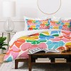 Deny Designs 2pc Twin/Twin XL Carriecantwell Rainbows Bright Multi Retro Kids' Duvet and Sham Set - 3 of 4