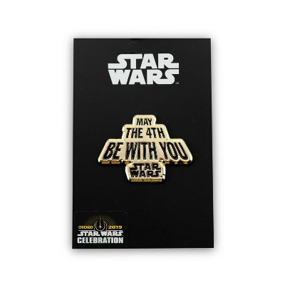 SalesOne LLC Star Wars May The Fourth Be With You Pin Gold Edition | Star Wars Collector Pin