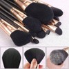 Professional 12 - Piece Makeup Brush Set, Pearlescent Wood Handles, Cruelty - Free Synthetic Fibers, Travel Case, Black. - 2 of 4