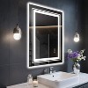 Sapphtopaz Rectangle Frameless Bathroom Mirror, Smart Vanity Mirror Decorative Wall Mirrors for Bathroom, Over Sink, Bedroom - 4 of 4