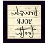 HomeRoots Brush your Teeth Black Framed Print Bathroom Wall Art - 4 of 4