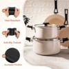 Unique Bargains Silicone Hot Assist Frying Cookware Pan Pot Handle Holders 4 Pcs - 3 of 4