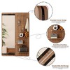 Angel Sar Wall Mounted Full Length Mirror with Shelf & Hook, Multifunctional Rubber Wood Mirror for Bedroom, Living Room, or Entryway - 4 of 4