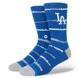MLB Los Angeles Dodgers Chalk Crew Socks - L