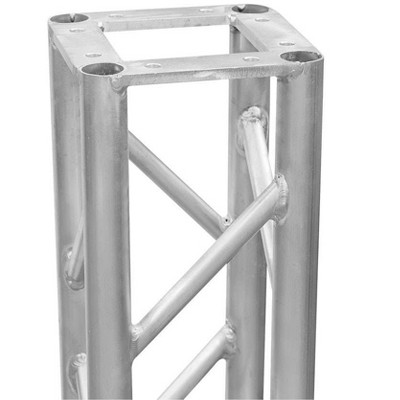 Monoprice 8" X 8" Aluminum Box Truss - 2 Meter (6.56ft) Lite Duty, 500 Lb Load Capacity, Includes Hardware