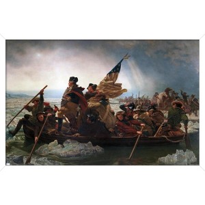 Trends International Washington Crossing the Delaware Framed Wall Poster Prints - 1 of 4