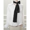 Allegra K Women's Skinny Silky Solid Color Long Scarves Waistband Neck Wraps 1 Pc - 2 of 4