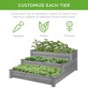 Best Choice Products 3-Tier Fir Wood Raised Garden Bed Planter for Plants, Vegetables, Outdoor Gardening - 2 of 4