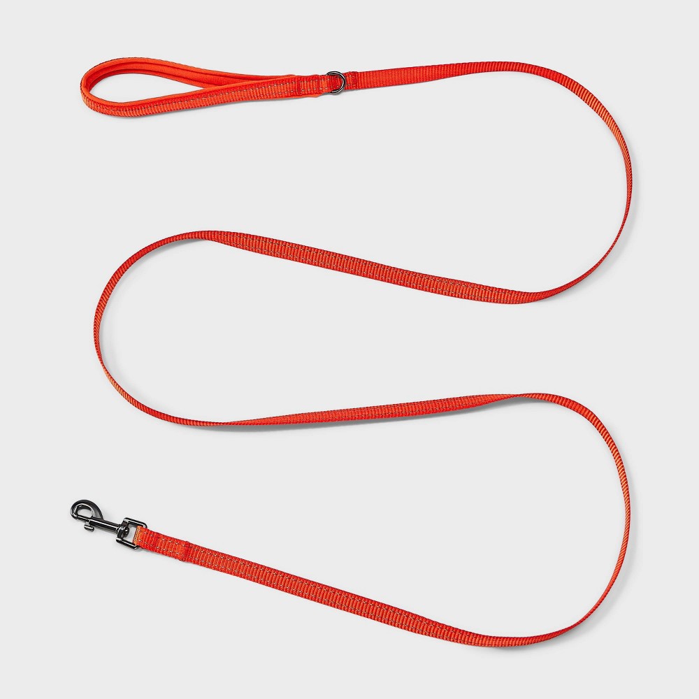 Reflective Comfort Dog and Cat Leash - 72" - Bright Orange - Boots & Barkley™