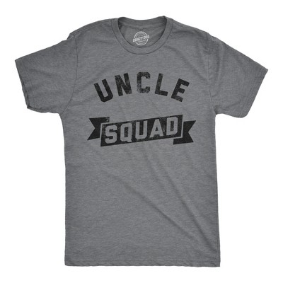 Mens Funny T Shirts Uncle Squad Family Graphic Tees For Men - Crazy Dog Men's T Shirt