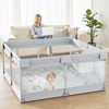 Large Baby Playpen – 47×47in Toddler Play Yard, Indoor Activity Fence for Apartments, Safe & Spacious Play Area - 2 of 4