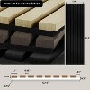 Dyonery Wood Slat Wall Panels 4 Pack 93.5" x 12.6" Soundproof Wall Panels - 4 of 4