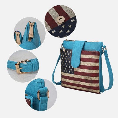 MKF Collection Americana Crossbody Shoulder Bag – Patriotic Fourth of July Purse, Josephine | MKF Collection by Mia K - Beige — фото 3