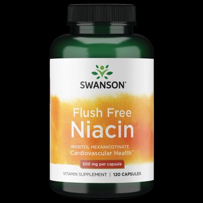 Swanson Vitamin B Flush Free Niacin 500 mg 120 Caps.
