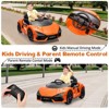 Orange 12V Ride On Car for Kids, Electric Vehicle, Car Toy for Boys & Girls, with Bluetooth, USB, Music, Remote Control, Headlight - 3 of 4