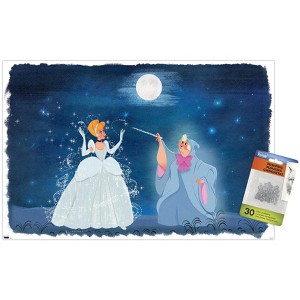 Trends International Disney Cinderella - Cinderella and Fairy Godmother Unframed Wall Poster Prints - 1 of 4