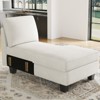 Belffin Right-Facing Storage Chaise Module - Expandable Chenille Sectional with Hidden Compartments & Quick Assembly - 3 of 4