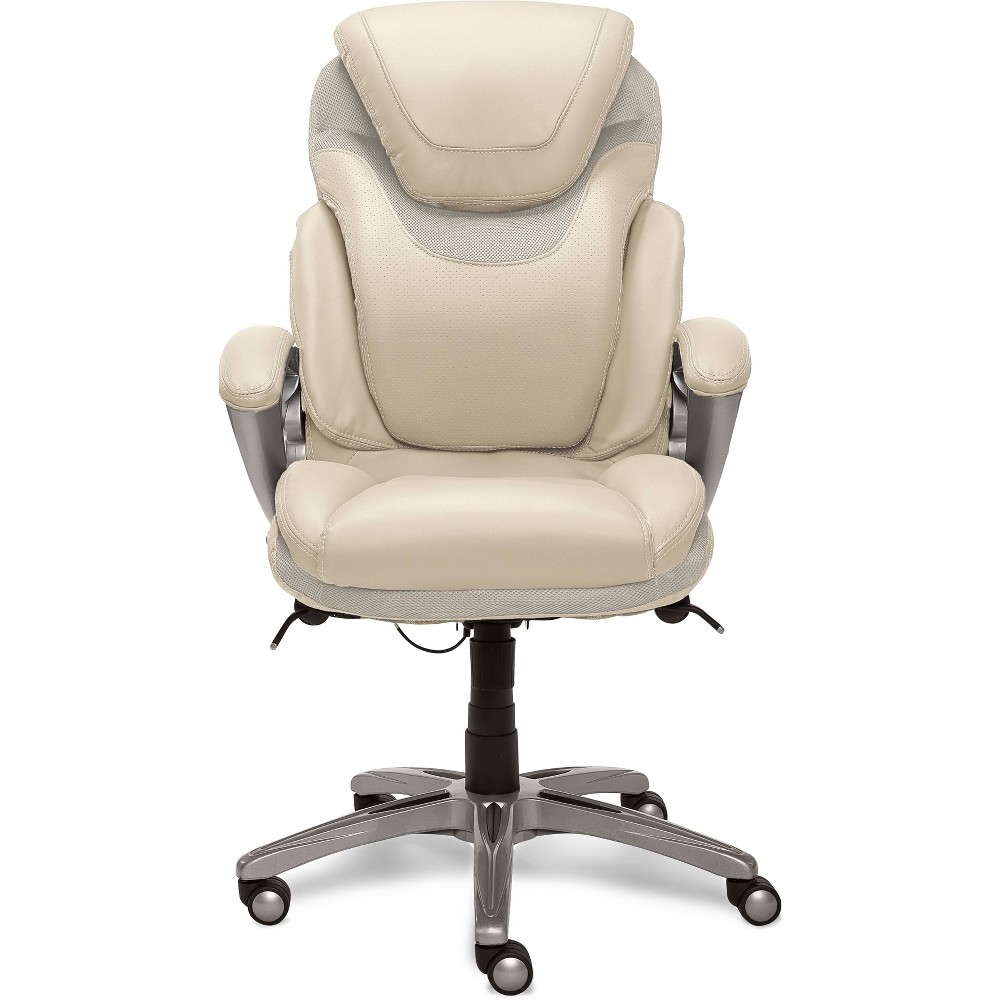 Works Executive Office Chair with Air Technology Comfortable Cream - Serta, Ivory