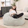 MAYEERTY Bean Bag Chair 4ft Foam Filled Soft Removable Cover Comfy for Adults Kids Living Room Bedroom Dorm - 2 of 4