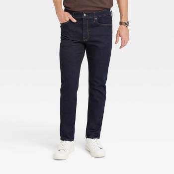 Men\'s Skinny Fit Jeans - Goodfellow & Co™ Dark Blue Denim 30x30 : Target
