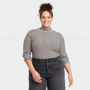 Women's Shrunken Rib Turtleneck Pullover Sweater - Universal Thread™