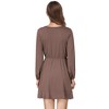 Women's Cross V-Neck Wrap Ruffle Party Mini Dress - 3 of 4